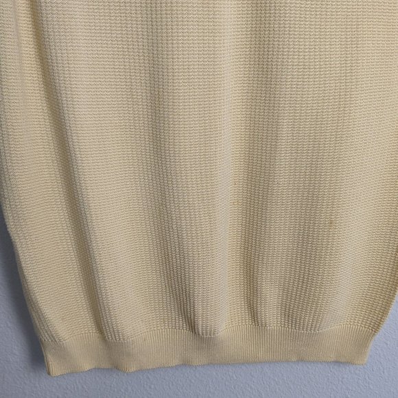 Byron Nelson Eleven Straight Men's XL Yellow Silk Golf Sweater Vest Sleeveless - Picture 5 of 7